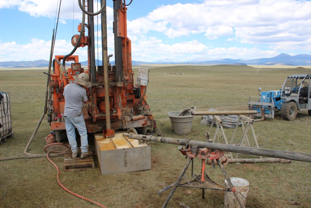 Geotechnical work at the proposed Wild Horse Reservoir site